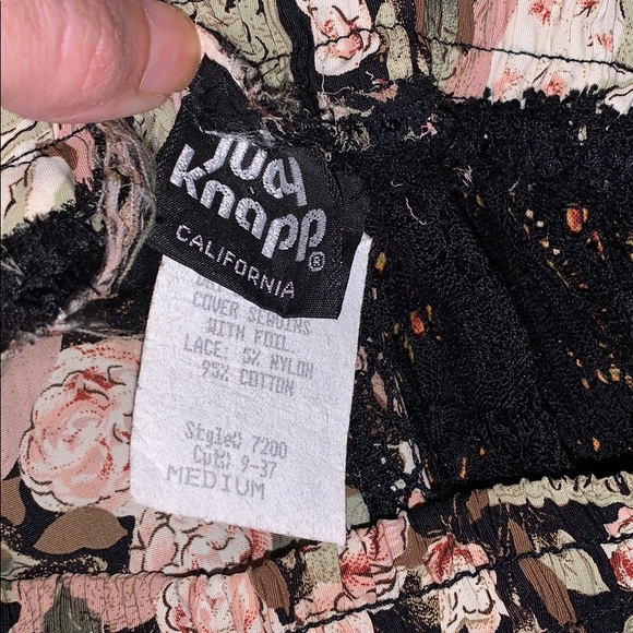 🥀Vintage 90’s Patchwork Floral Velvet Sequin Ragdoll Skirt - Picture 7 of 9